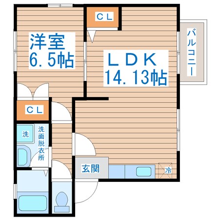 南仙台駅 徒歩11分 2階の物件間取画像